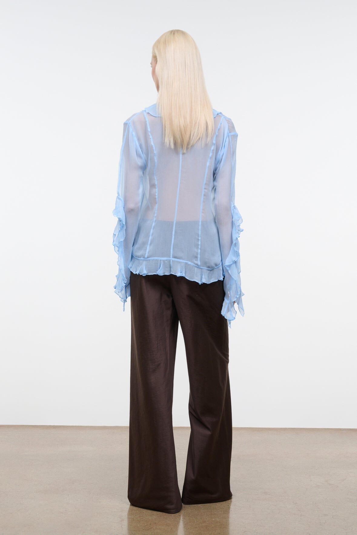 Stroll Silk Pant Earth | STAUD Featured
