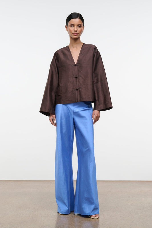 Stroll Silk Pant Coast | STAUD Everyday