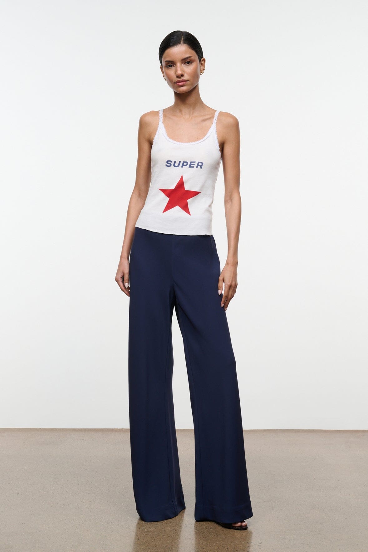 Stroll Pant Navy | STAUD Classic