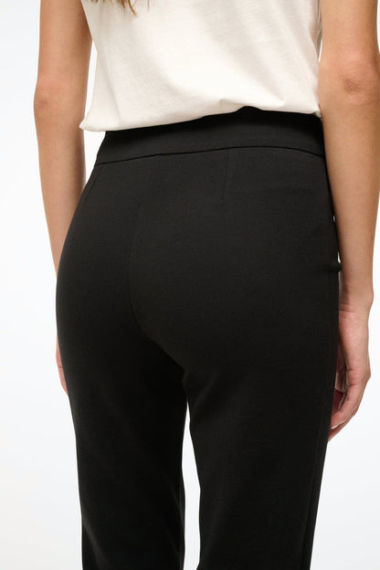 Leone Pant Black - Cropped Black Fitted Pants | STAUD Deals