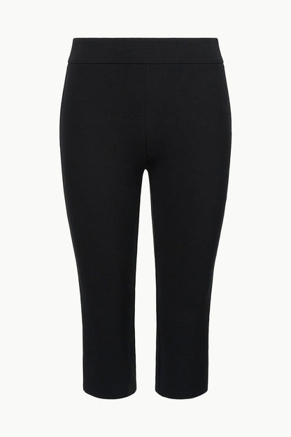 Leone Pant Black - Cropped Black Fitted Pants | STAUD Deals
