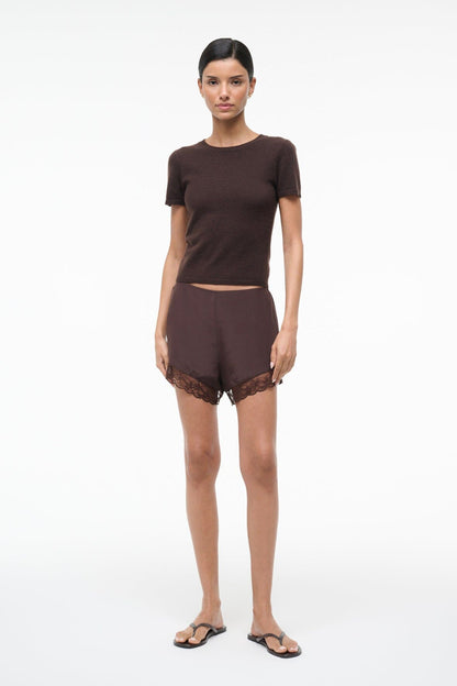 Von Silk Short Earth | STAUD Exclusive