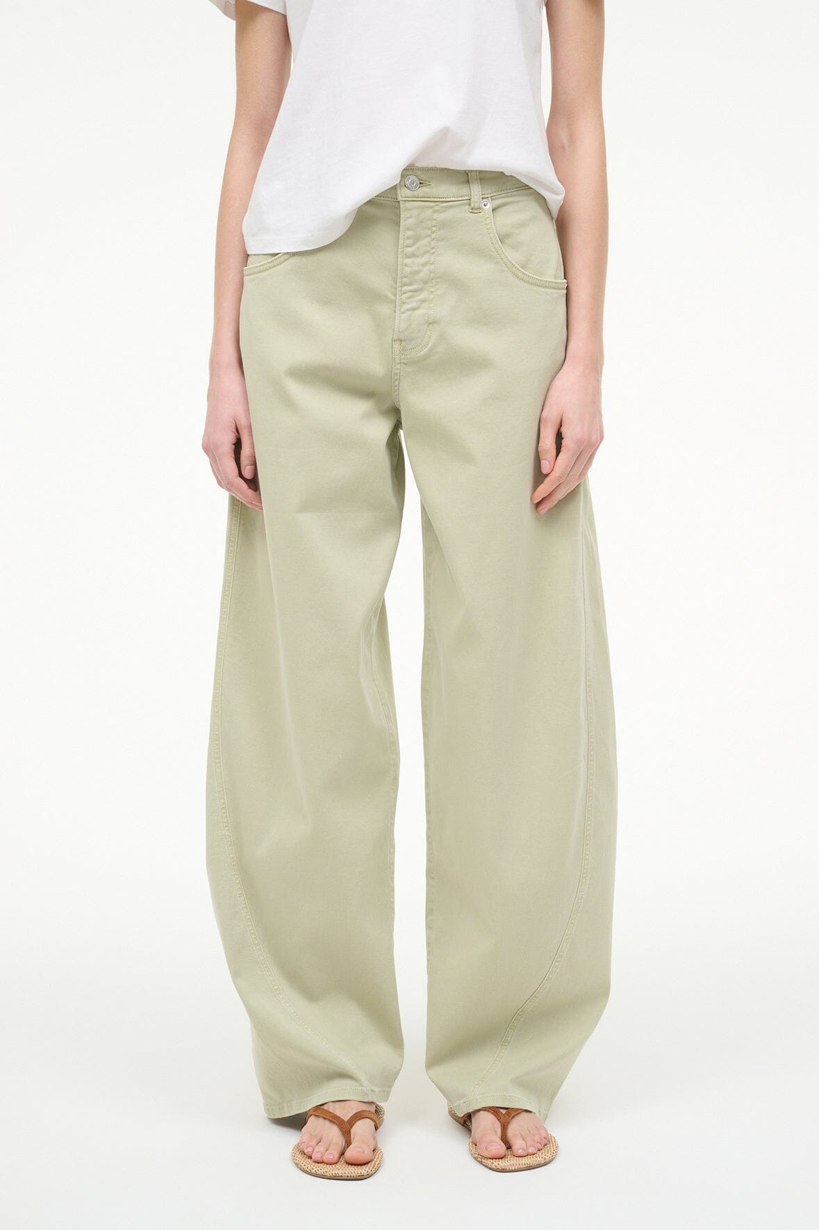 Harrison Pant Eucalyptus | STAUD Essential
