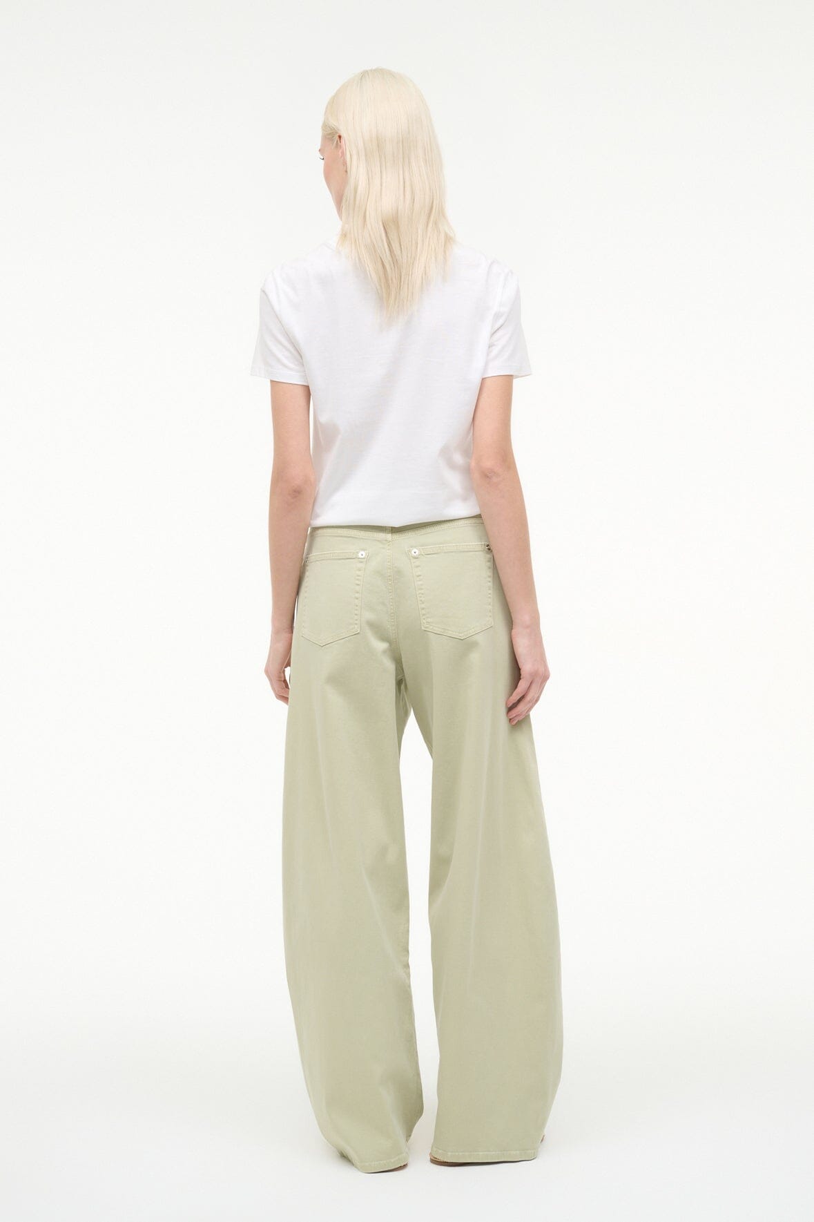 Harrison Pant Eucalyptus | STAUD Essential