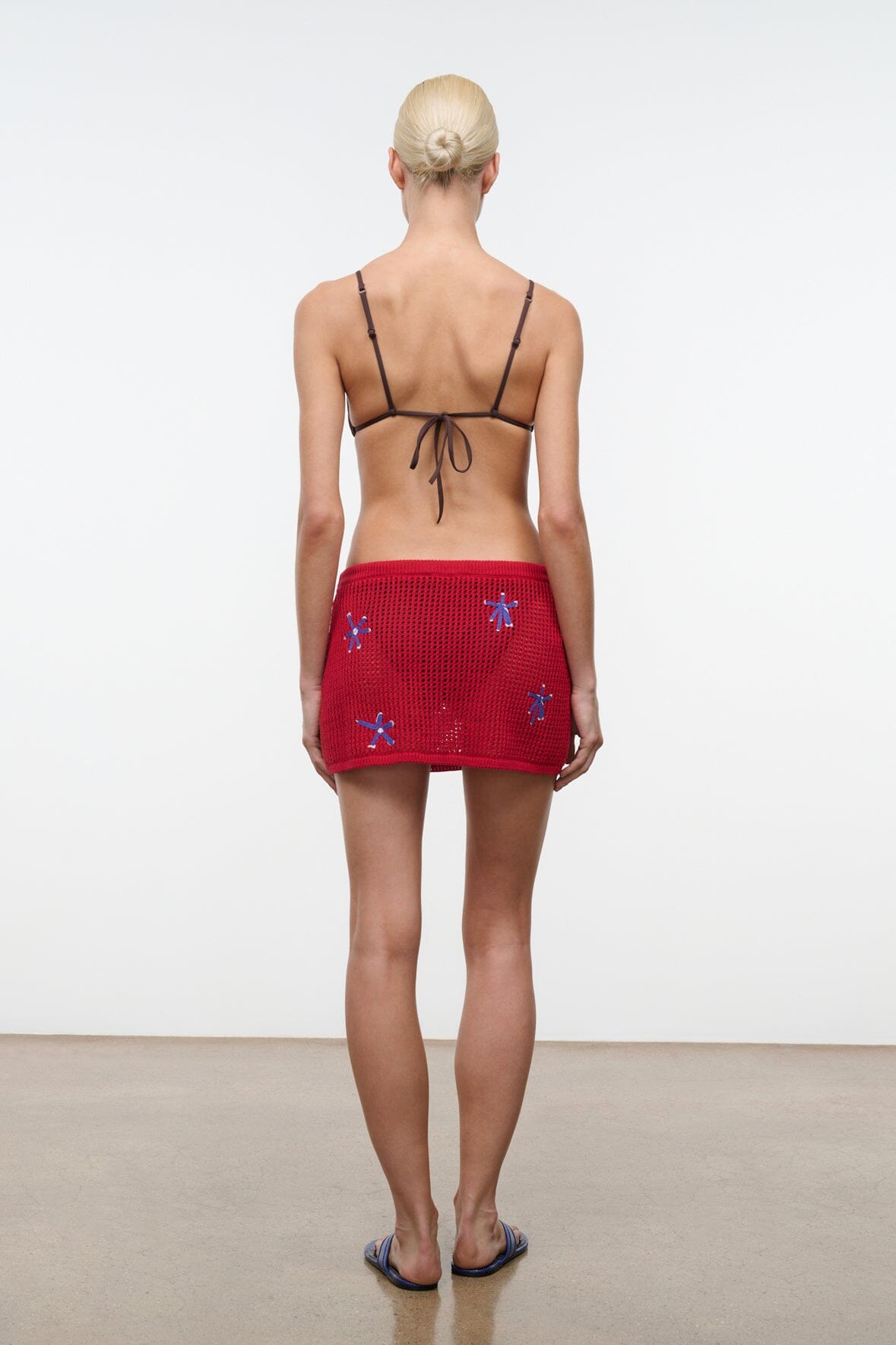 Zya Mini Skirt Painted Foulard | STAUD Latest