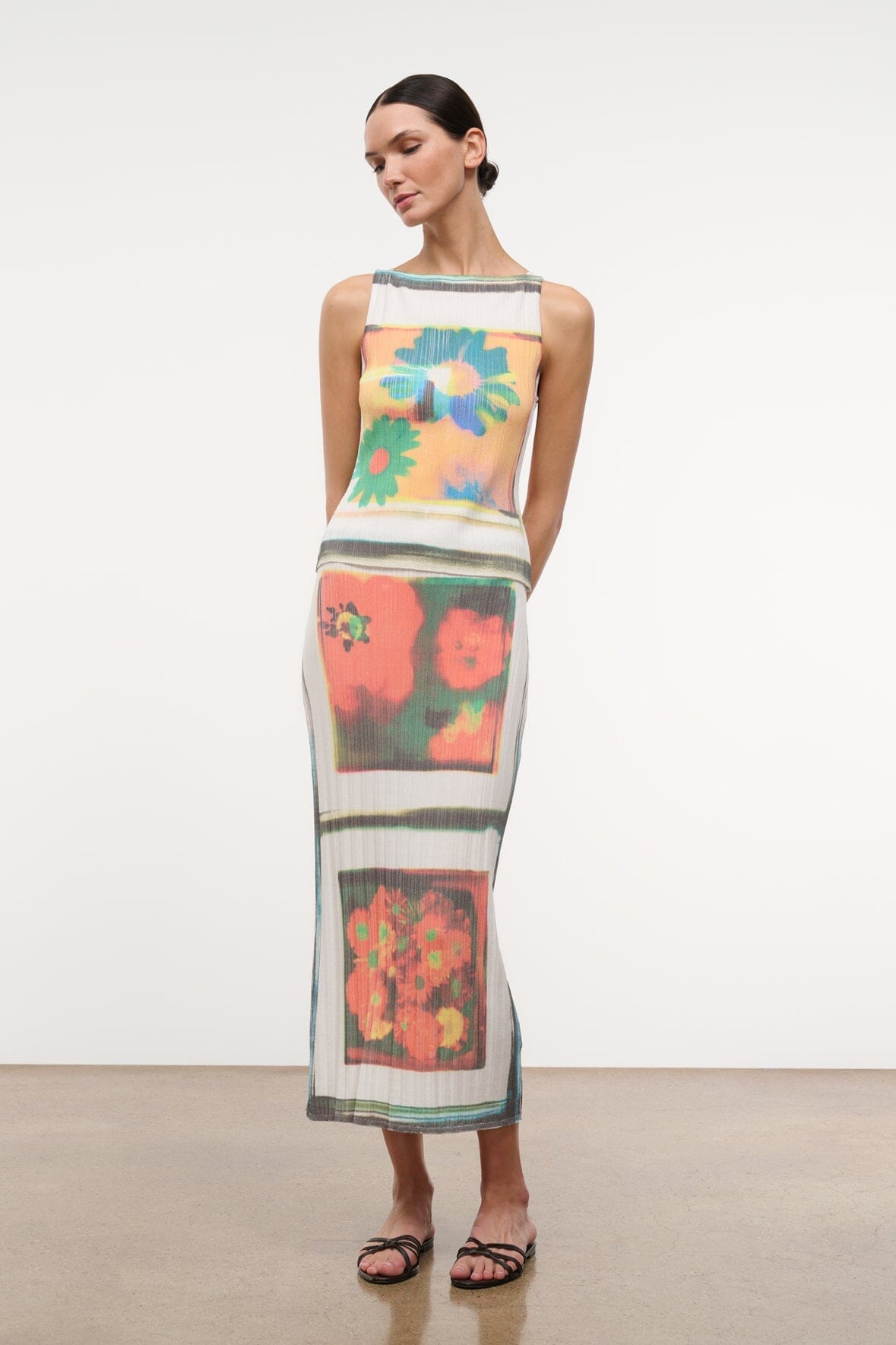 Noemi Skirt Superbloom Scarf | STAUD Popular