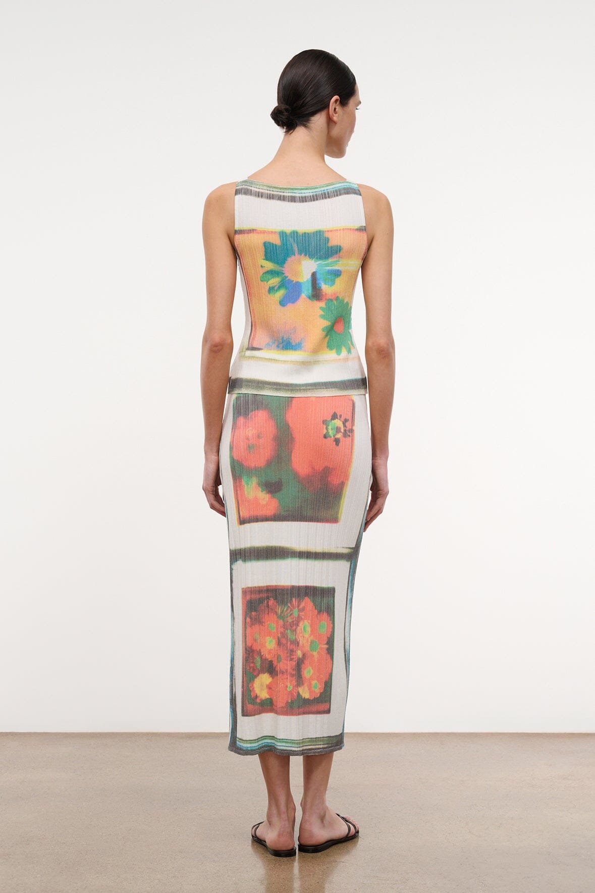 Noemi Skirt Superbloom Scarf | STAUD Popular