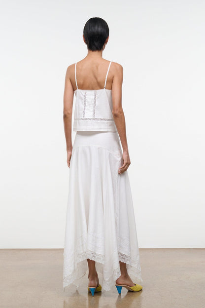 Ainsley Skirt Ivory | STAUD Classic