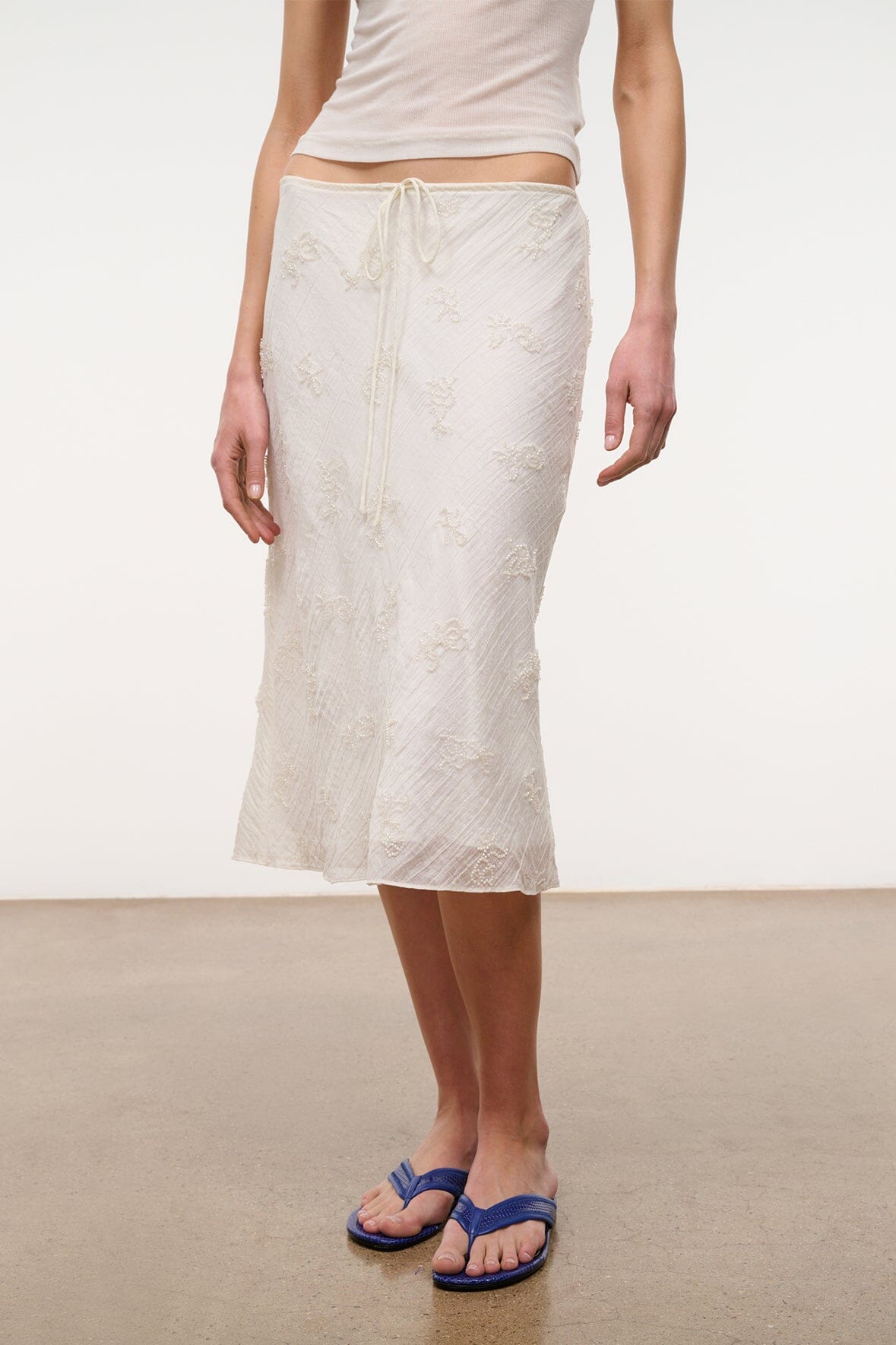 Lucia Skirt White | STAUD Exclusive