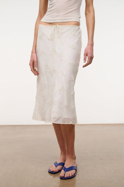 Lucia Skirt White | STAUD Exclusive