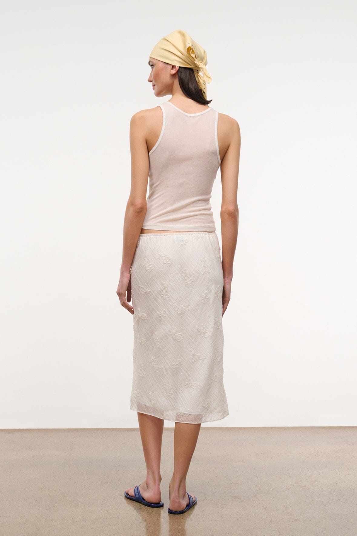 Lucia Skirt White | STAUD Exclusive