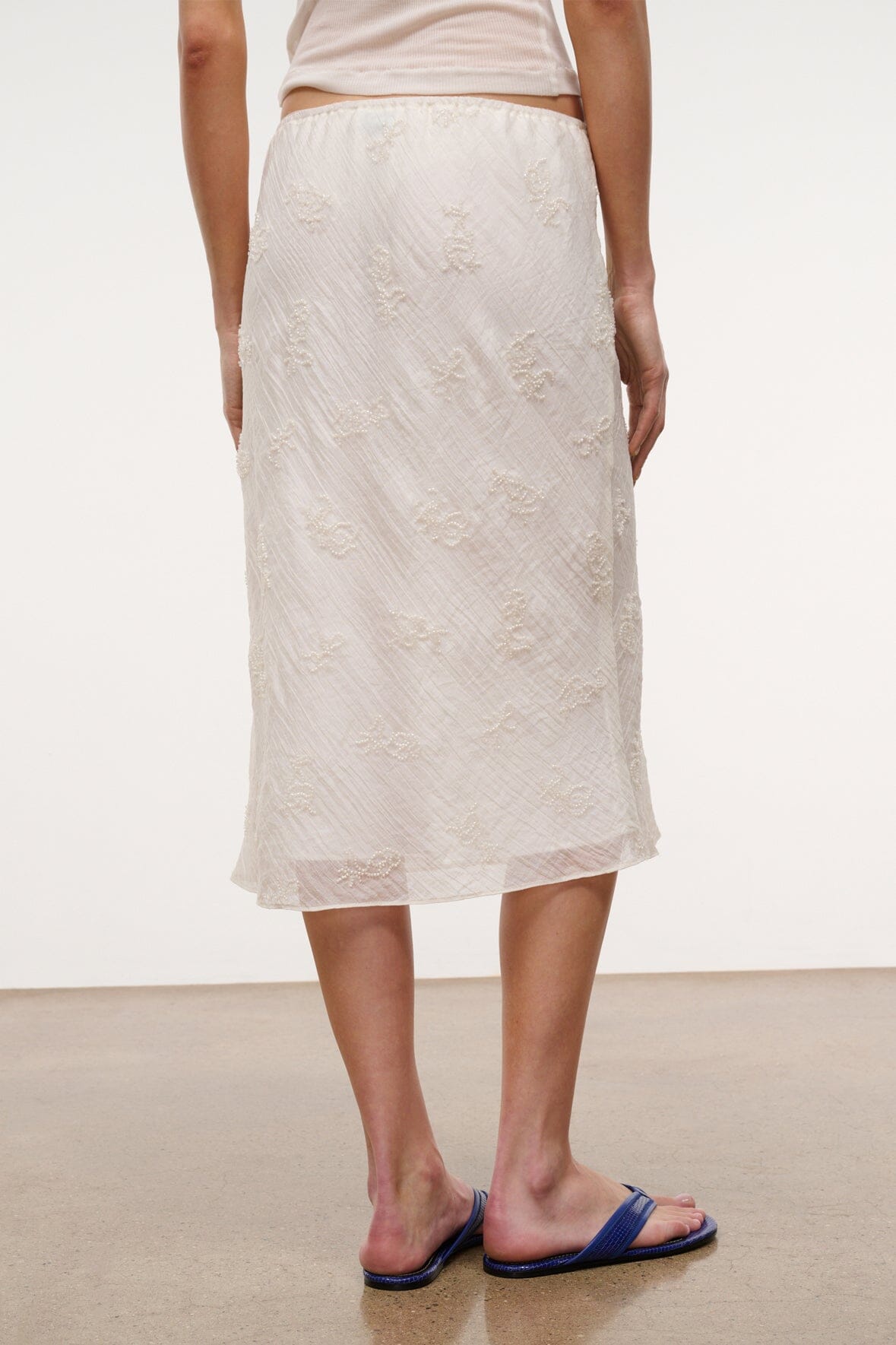 Lucia Skirt White | STAUD Exclusive