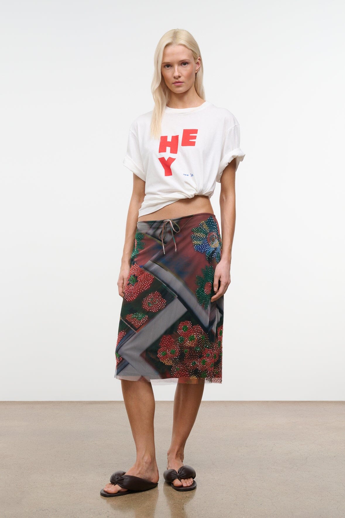 Lucia Skirt Superbloom Scarf | STAUD Trusted