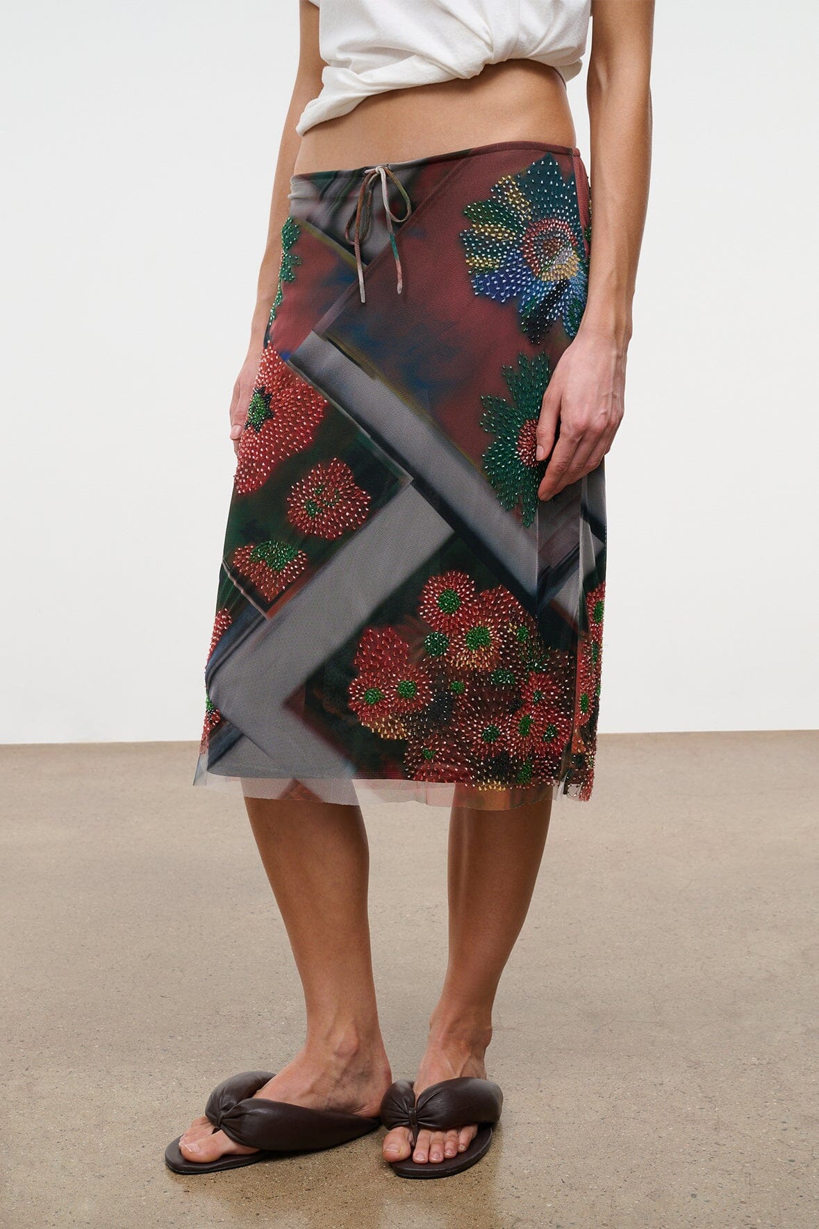 Lucia Skirt Superbloom Scarf | STAUD Trusted