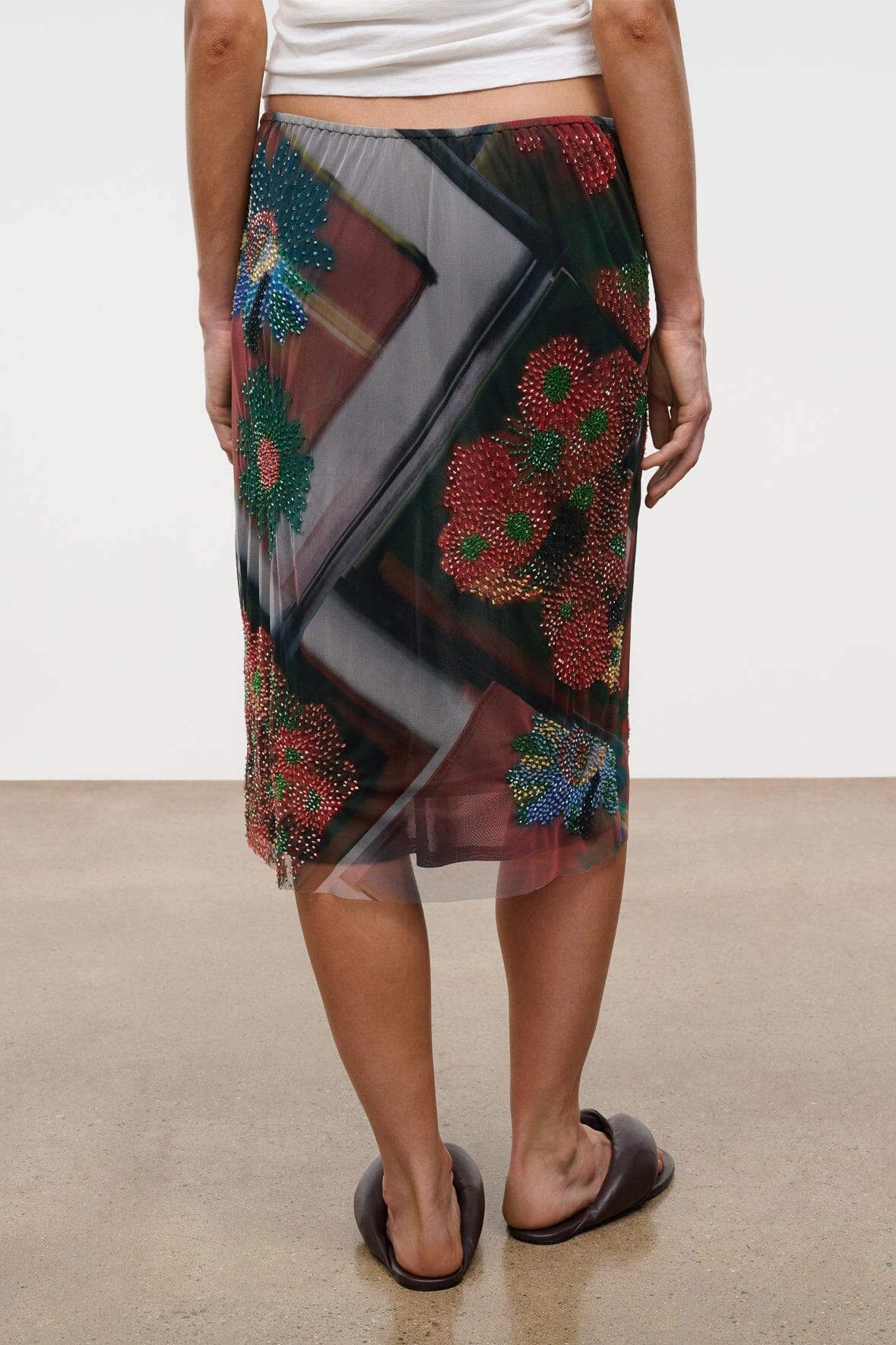 Lucia Skirt Superbloom Scarf | STAUD Trusted