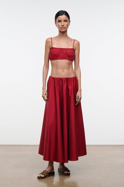 Milano Skirt Rouge | STAUD Premium
