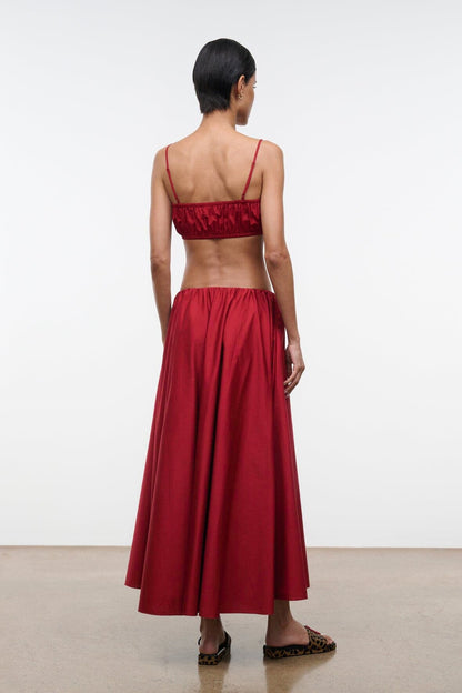 Milano Skirt Rouge | STAUD Premium