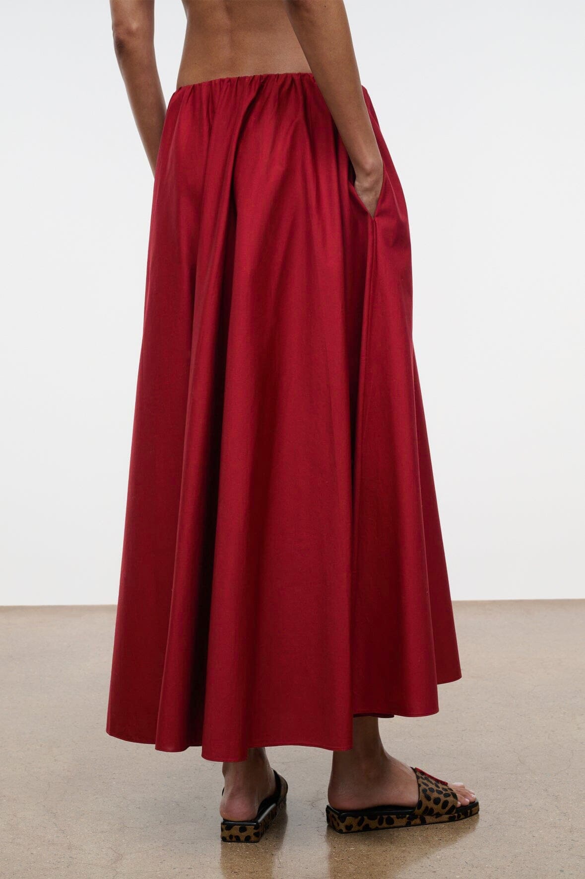 Milano Skirt Rouge | STAUD Premium