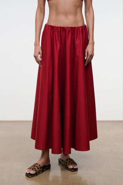 Milano Skirt Rouge | STAUD Premium