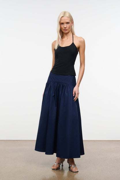 Procida Skirt Navy | STAUD Great Value