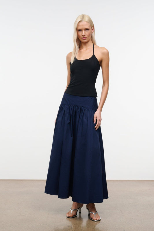 Procida Skirt Navy | STAUD Great Value