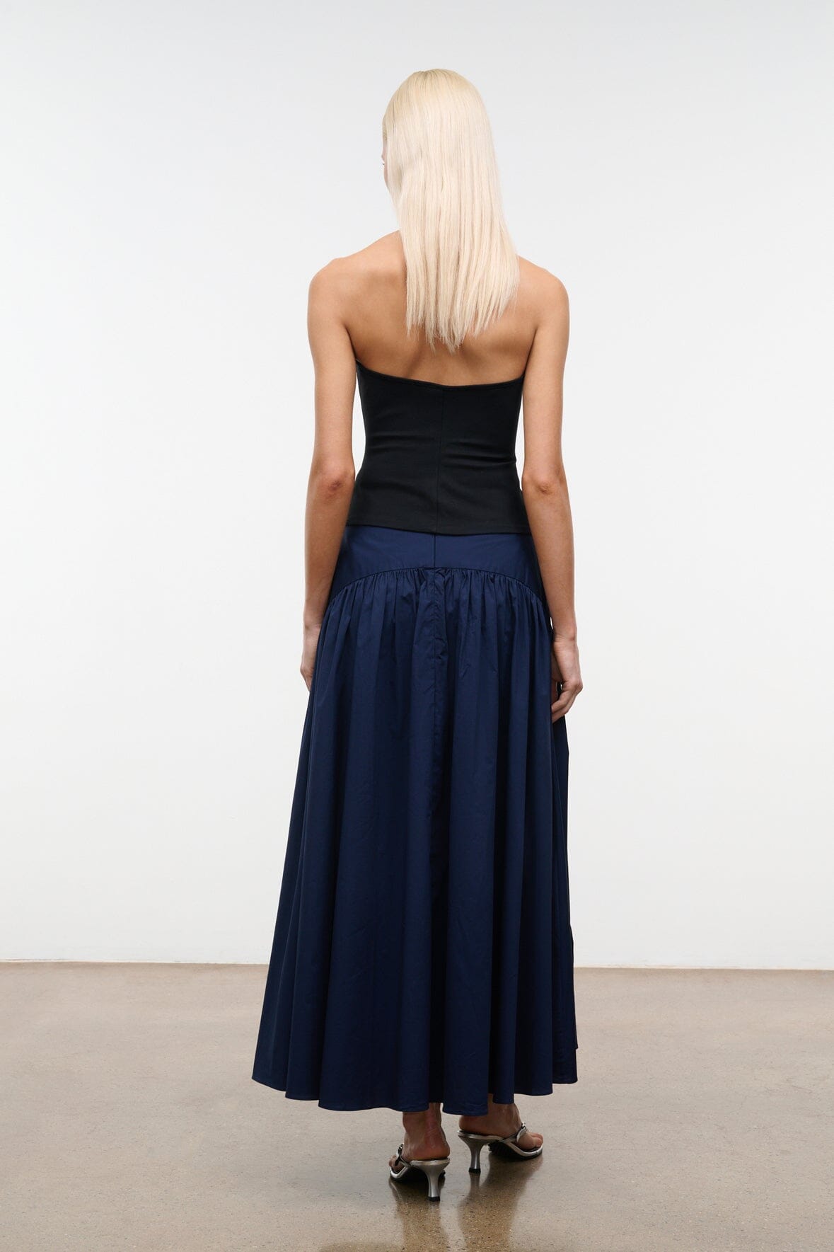 Procida Skirt Navy | STAUD Great Value