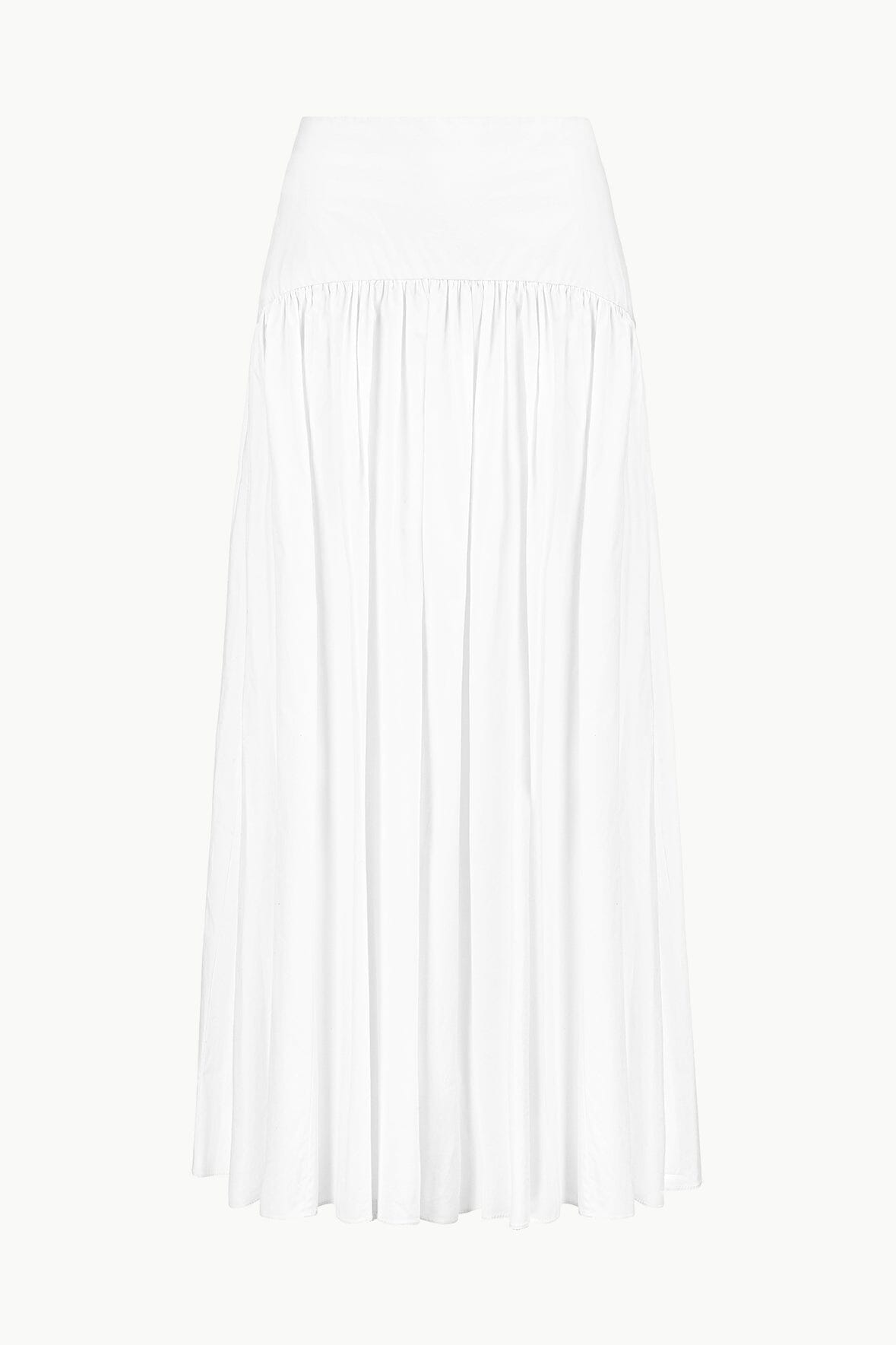 Procida Skirt White 1 | STAUD New