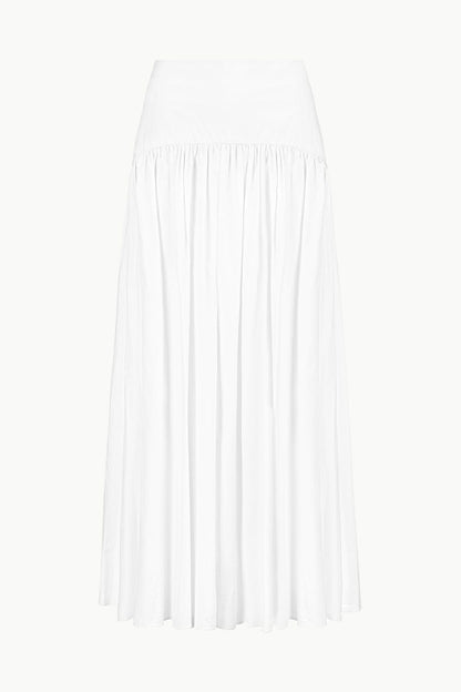 Procida Skirt White 1 | STAUD New