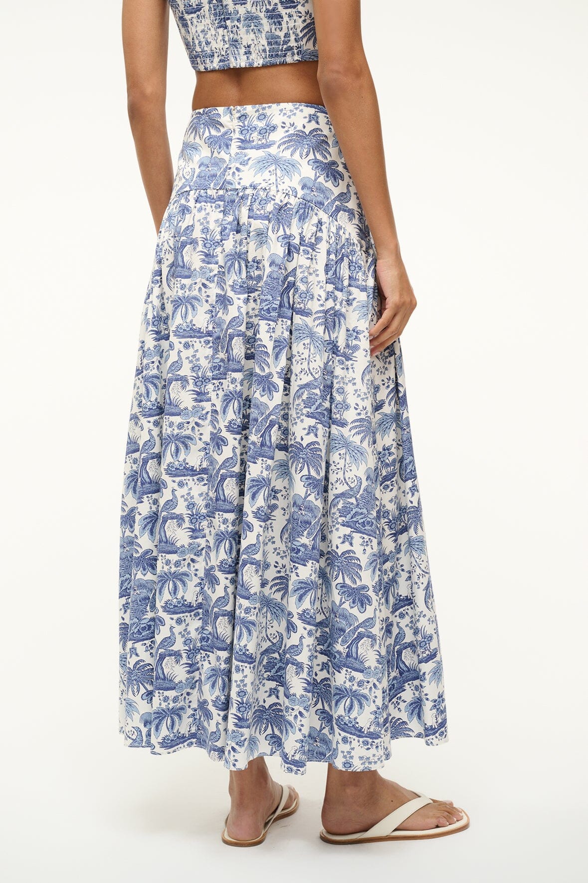Procida Skirt Blue Toile 1 | STAUD Best Price
