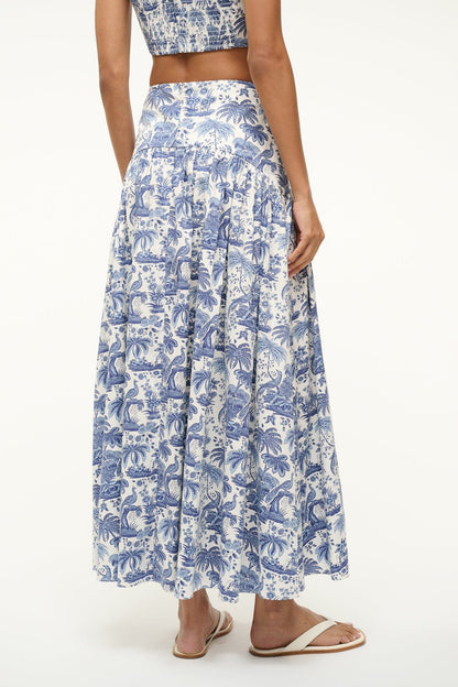 Procida Skirt Blue Toile 1 | STAUD Best Price