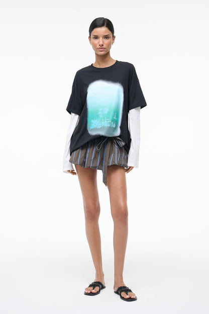 Laguna Skirt Huntington Stripe | STAUD Value