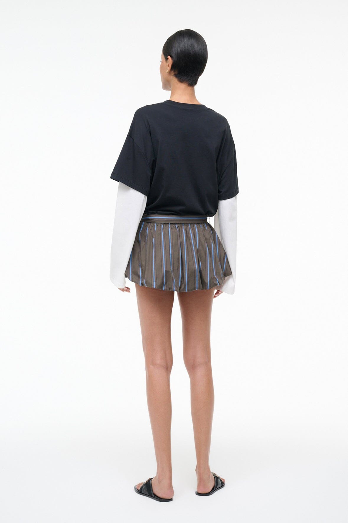 Laguna Skirt Huntington Stripe | STAUD Value