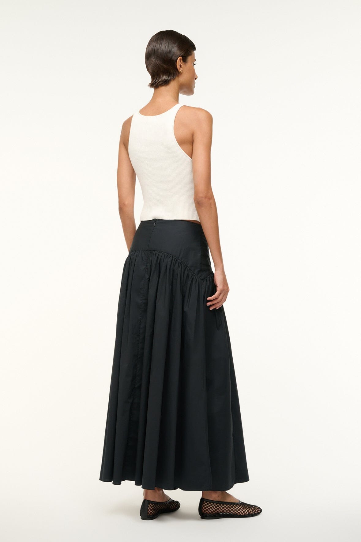 Procida Skirt Black 1 | STAUD Exclusive
