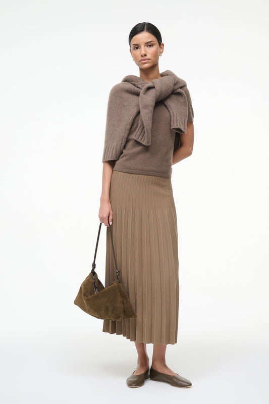 Lena Skirt Taupe | STAUD Featured