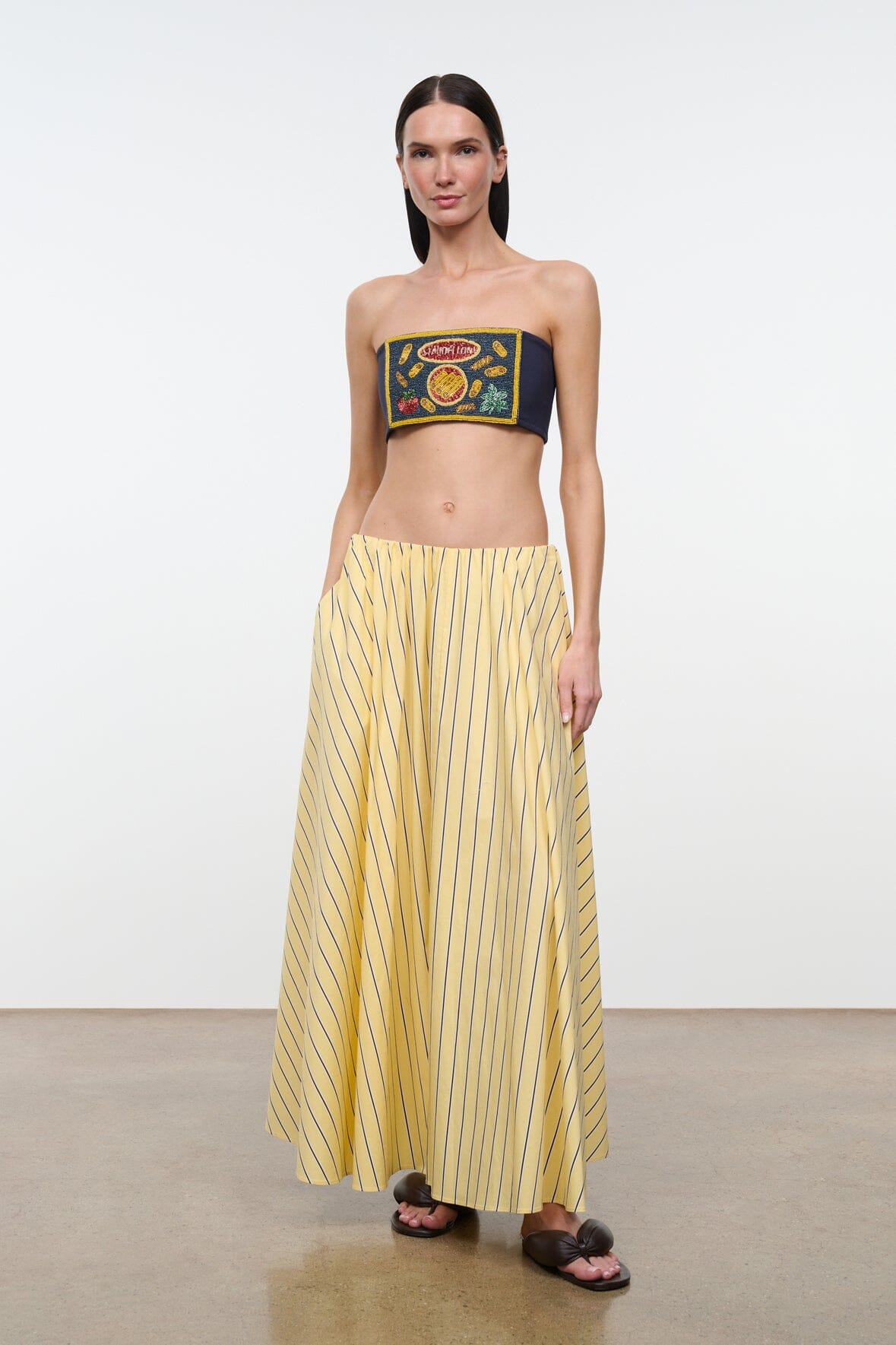 Milano Skirt Monday Stripe | STAUD Hot Sale