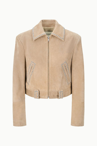 Hugo Suede Jacket Dune | STAUD Essential