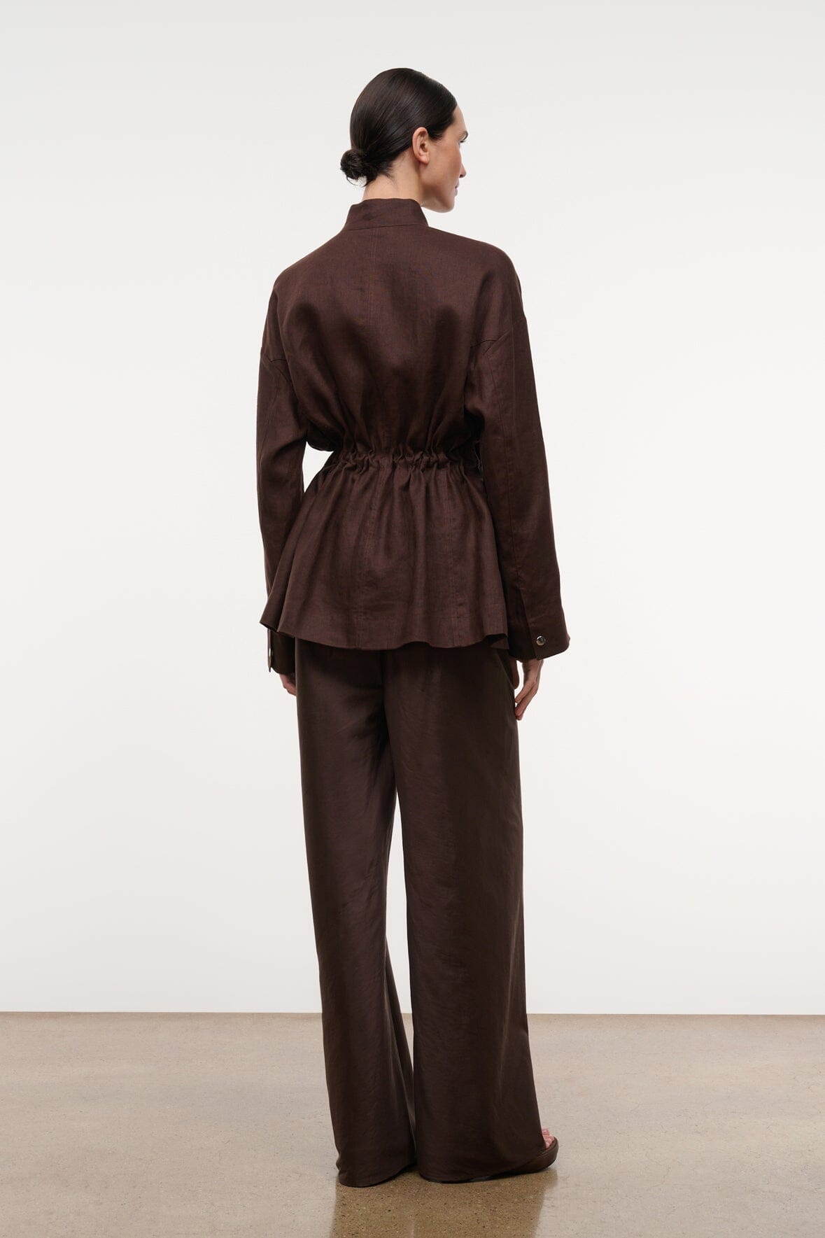 Reed Linen Jacket Root | STAUD Latest