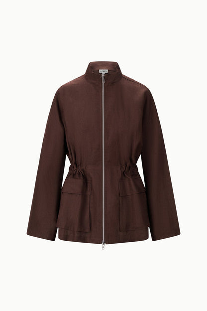 Reed Linen Jacket Root | STAUD Latest