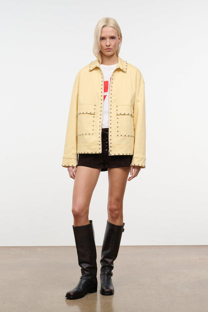 Clarke Jacket Butter Studs | STAUD Featured