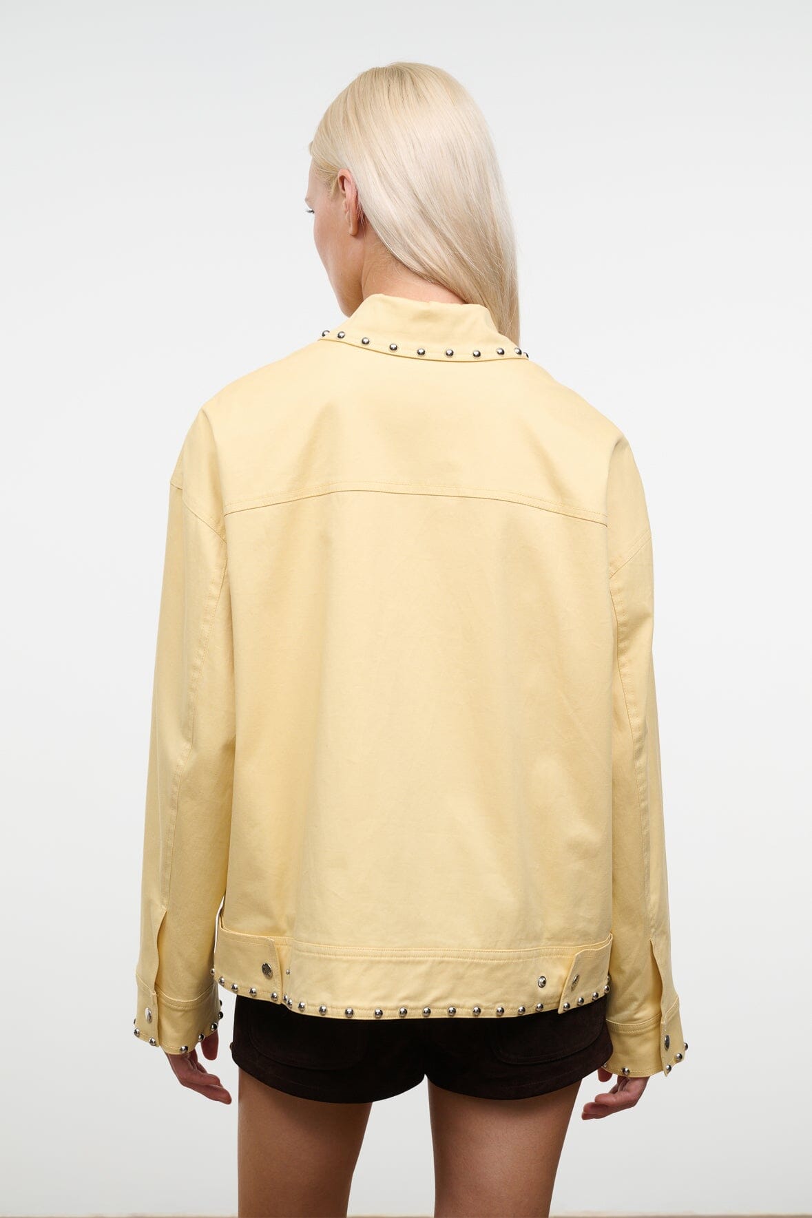 Clarke Jacket Butter Studs | STAUD Featured