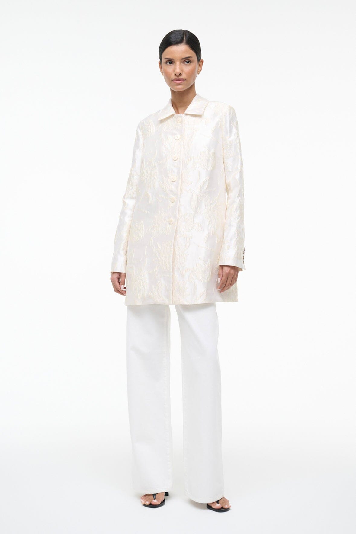 Halton Jacket Botanica Ivory | STAUD Essential