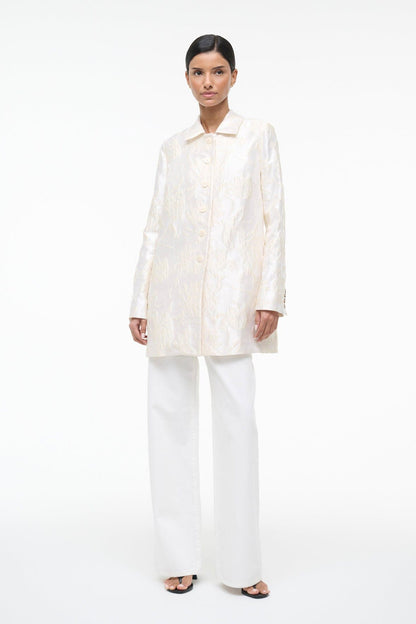 Halton Jacket Botanica Ivory | STAUD Essential