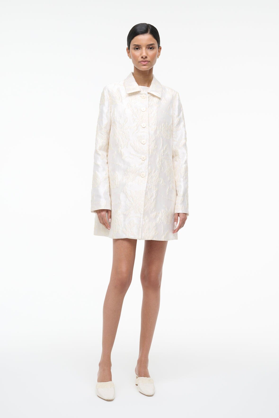Halton Jacket Botanica Ivory | STAUD Essential