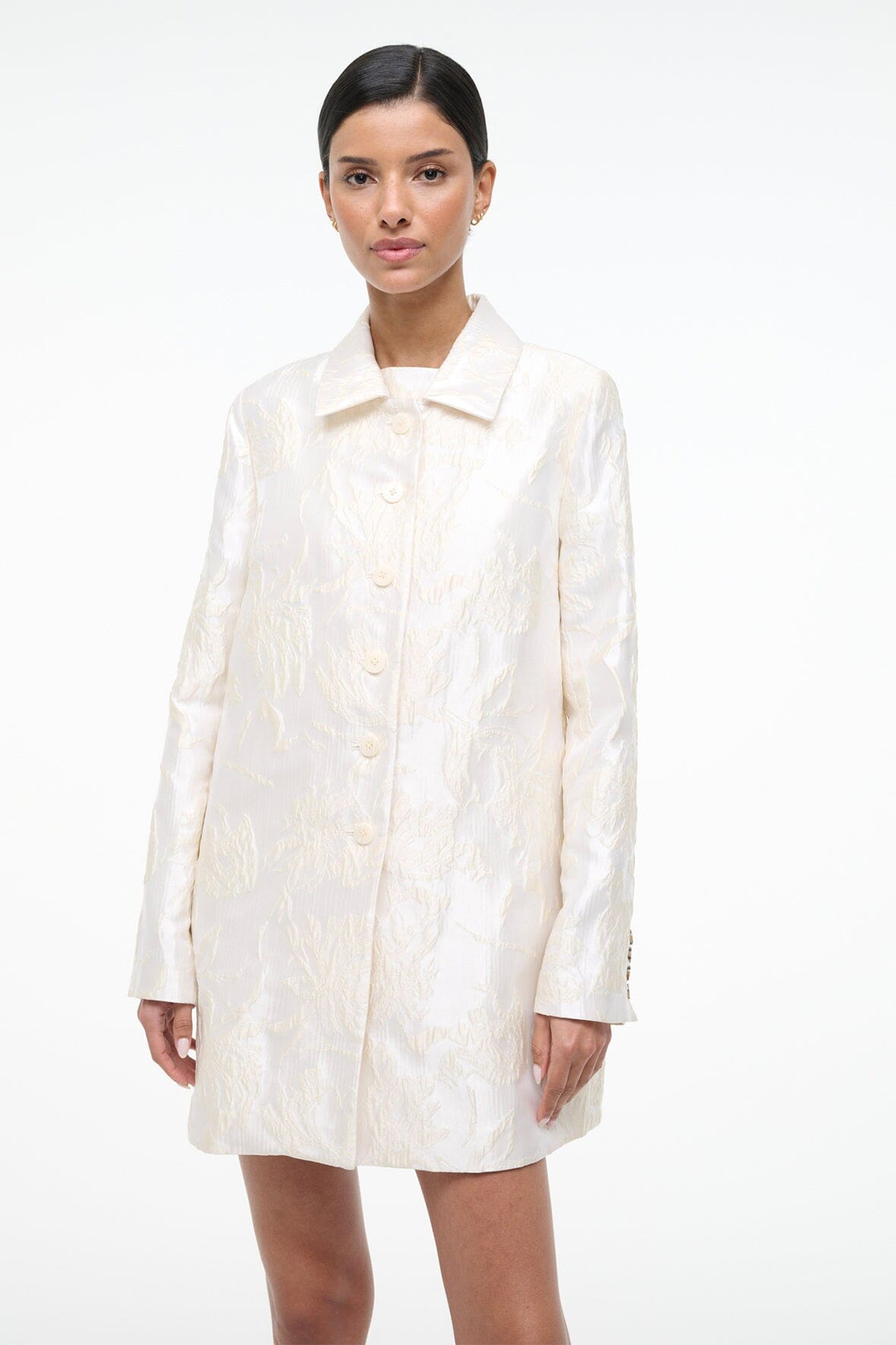Halton Jacket Botanica Ivory | STAUD Essential