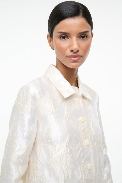 Halton Jacket Botanica Ivory | STAUD Essential