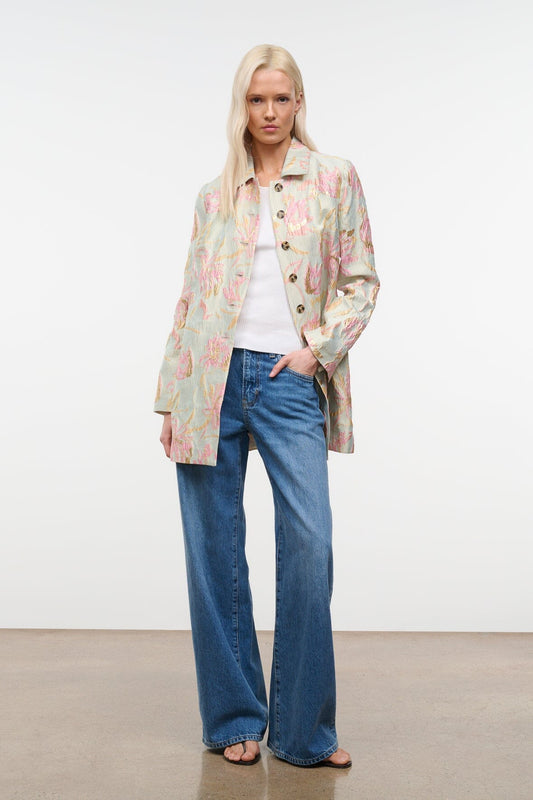Halton Jacket Botanica Aloe | STAUD Everyday