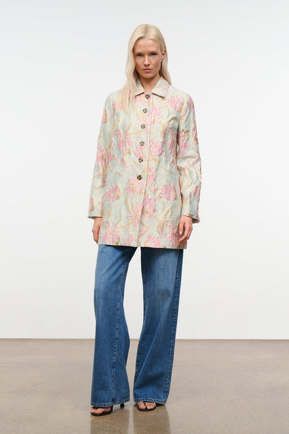 Halton Jacket Botanica Aloe | STAUD Everyday