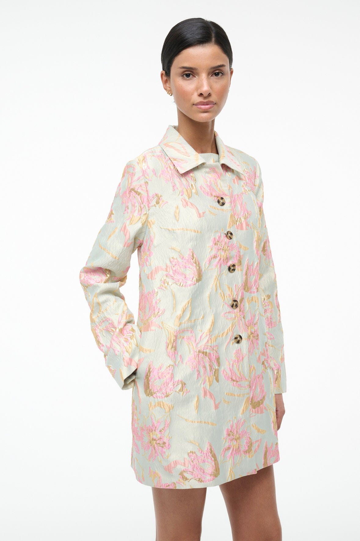 Halton Jacket Botanica Aloe | STAUD Everyday