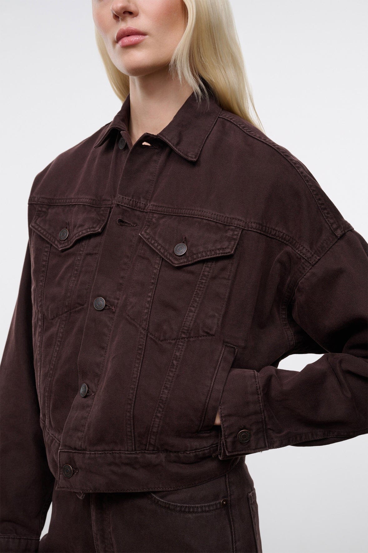Glen Denim Jacket Earth | STAUD Great Value