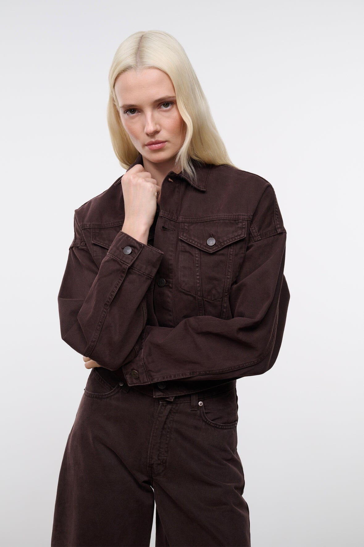 Glen Denim Jacket Earth | STAUD Great Value